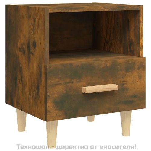 Нощни шкафчета, 2 бр, опушен дъб, 40x35x47 см