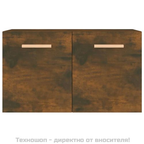 Стенен шкаф, опушен дъб, 60x36,5x35 см, инженерно дърво