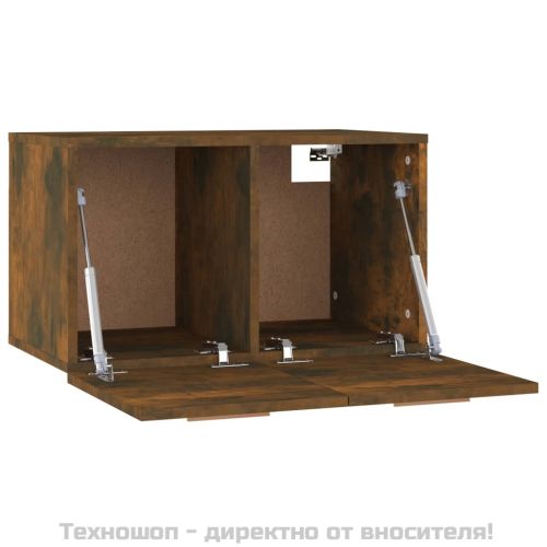 Стенен шкаф, опушен дъб, 60x36,5x35 см, инженерно дърво