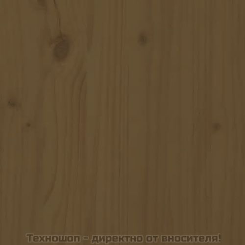Горна табла за легло, меденокафява, 146x4x100 см, бор масив
