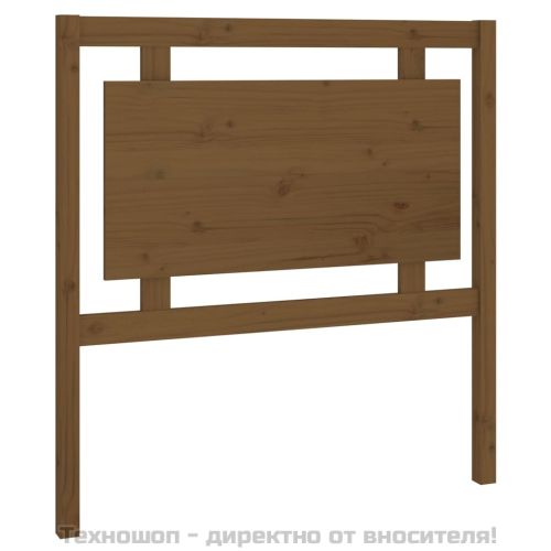 Горна табла за легло, меденокафява, 95,5x4x100 см, бор масив
