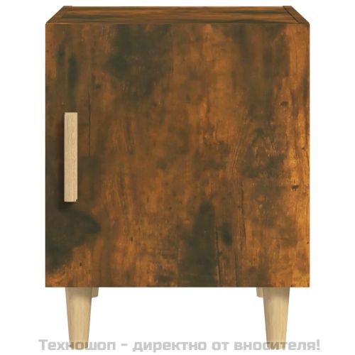 Нощно шкафче, опушен дъб, инженерно дърво