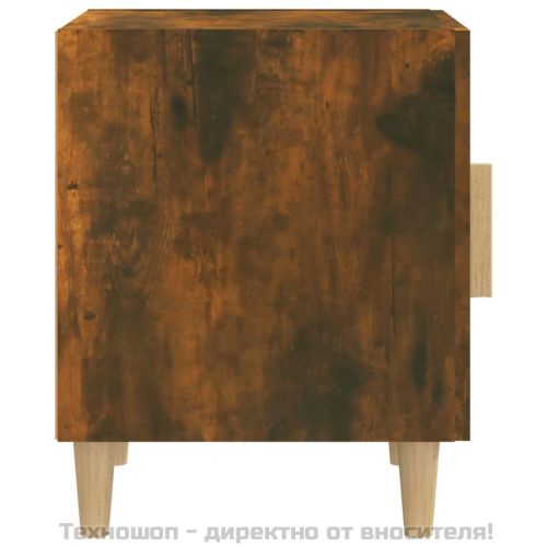 Нощно шкафче, опушен дъб, инженерно дърво