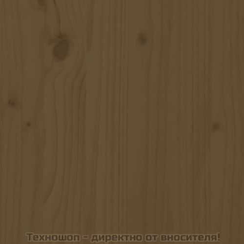 Горна табла за легло, меденокафява, 80,5x4x100 см, бор масив