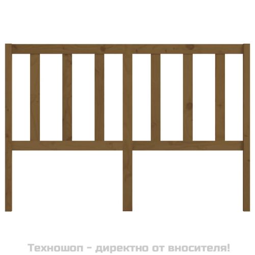 Горна табла за легло, меденокафява, 166x4x100 см, бор масив