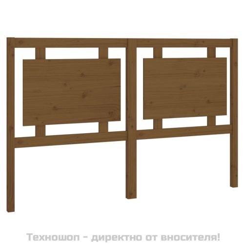 Горна табла за легло, меденокафява, 155,5x4x100 см, бор масив