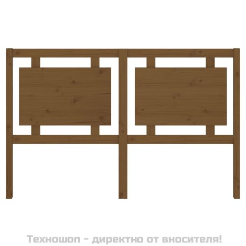 Горна табла за легло, меденокафява, 155,5x4x100 см, бор масив