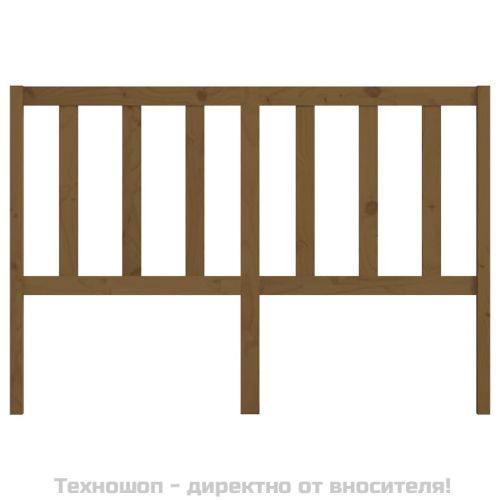 Горна табла за легло, меденокафява, 156x4x100 см, бор масив