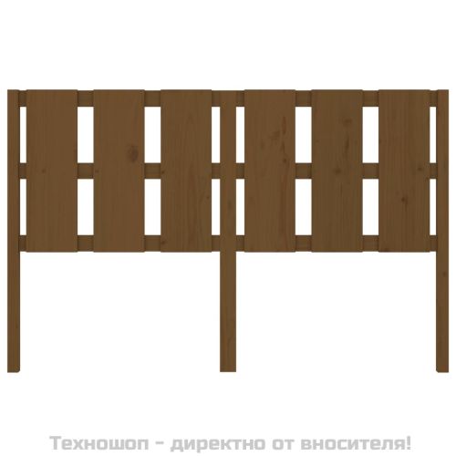 Горна табла за легло, меденокафява, 155,5x4x100 см, бор масив