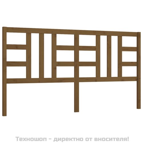 Горна табла за легло, меденокафява, 206x4x100 см, бор масив