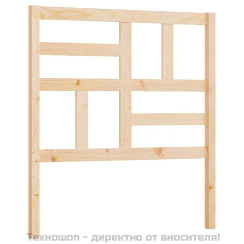 Горна табла за легло, 106x4x104 см, бор масив