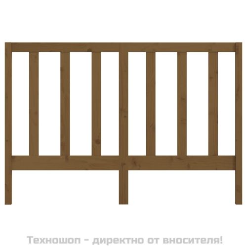 Горна табла за легло, меденокафява, 166x4x100 см, бор масив