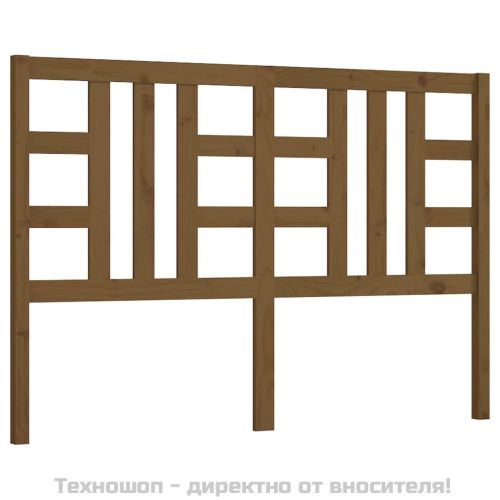 Горна табла за легло, меденокафява, 166x4x100 см, бор масив