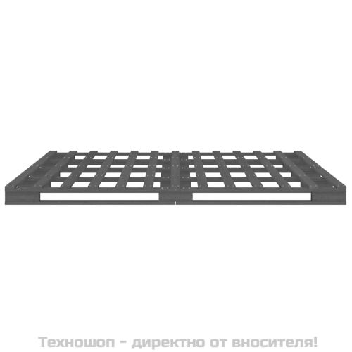 Легло от палети сиво 120x190 см бор масив Small Double