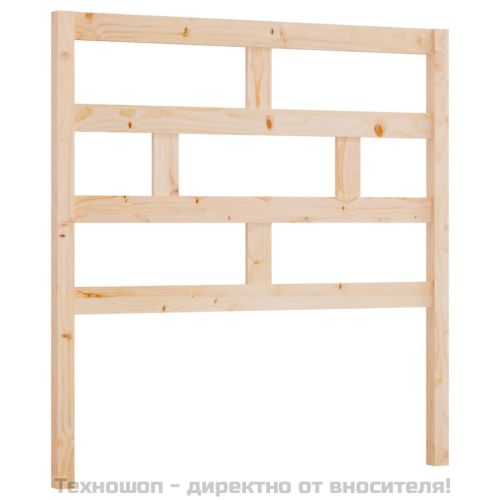 Горна табла за легло, 106x4x100 см, бор масив