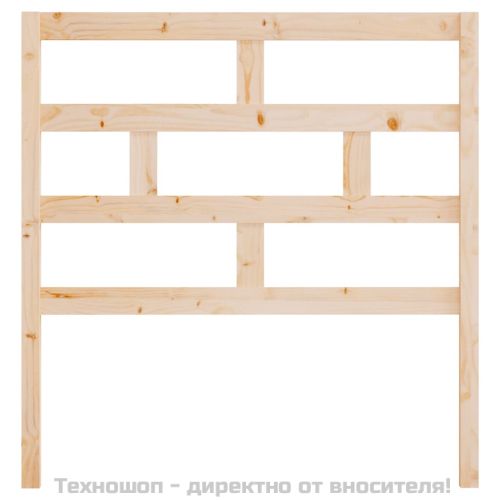 Горна табла за легло, 106x4x100 см, бор масив