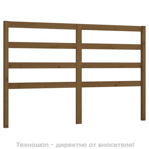 Горна табла за легло, меденокафява, 166x4x100 см, бор масив