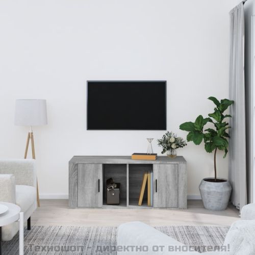 ТB шкаф, сив сонома, 100x35x40 см, инженерно дърво