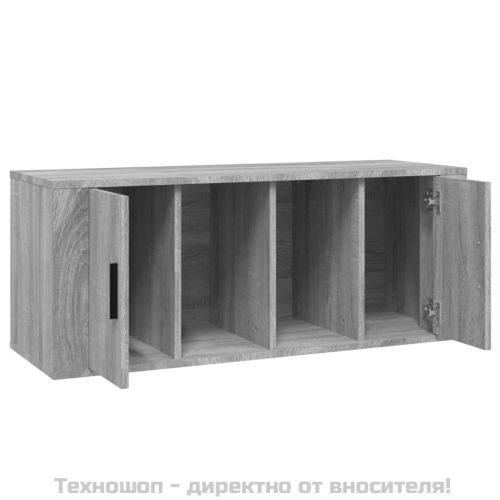 ТB шкаф, сив сонома, 100x35x40 см, инженерно дърво