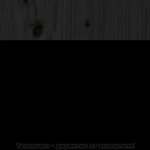 Горна табла за легло, черна, 81x4x100 см, бор масив