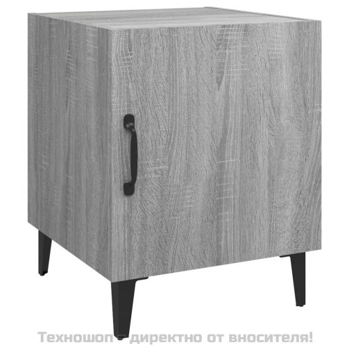 Нощни шкафчета, 2 бр, сив сонома, инженерно дърво