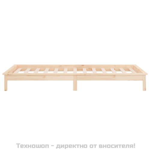 Рамка за легло с LED осветление 90x200 см масивно дърво