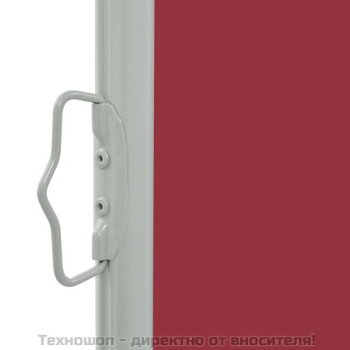 Прибираща се дворна странична тента, 160x300 см, червена