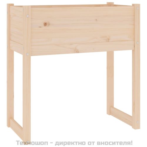 Плантер, 78x40x81 см, борово дърво масив