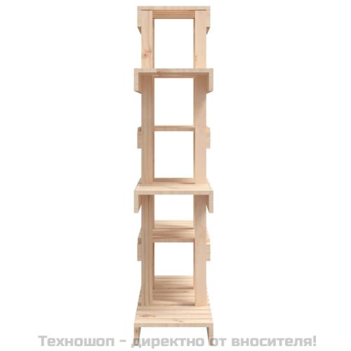 Поставка за цветя, 85x25x109,5 см, бор масив