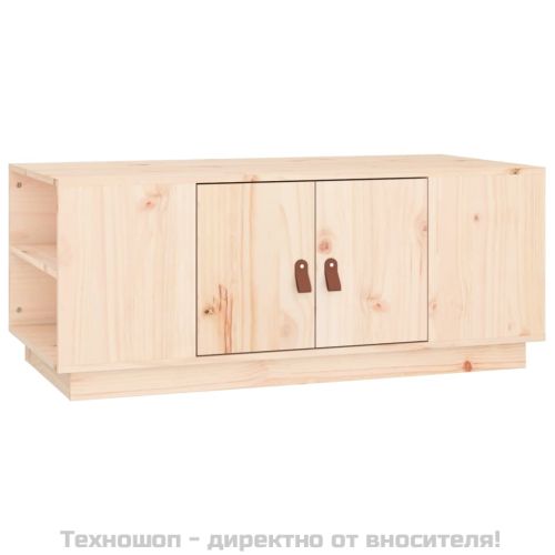 Кафе маса, 100x50x41 см, борово дърво масив