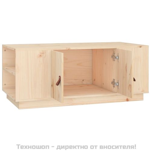 Кафе маса, 100x50x41 см, борово дърво масив