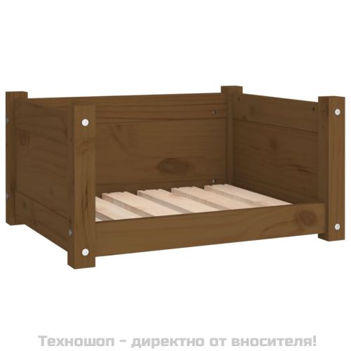 Кучешко легло, меденокафяво, 55,5x45,5x28 см, бор масив