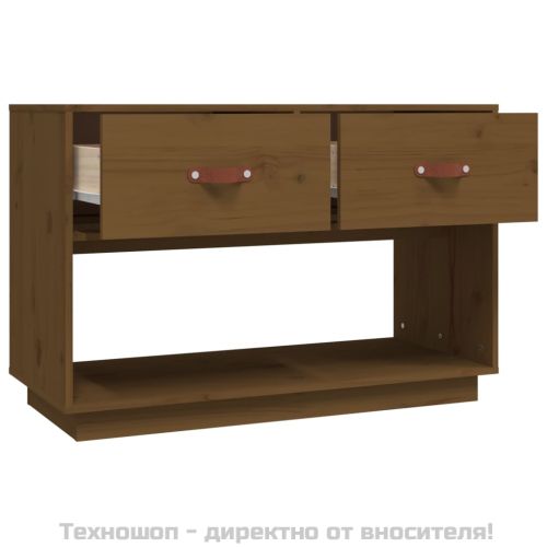 ТВ шкаф, меденокафяв, 90x40x60 см, бор масив