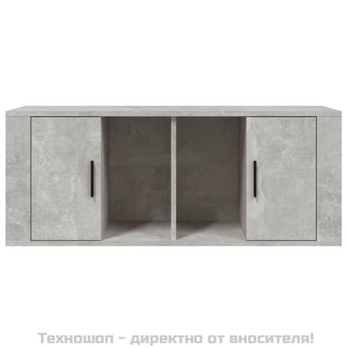ТB шкаф, сив, 100x35x40 см, инженерно дърво