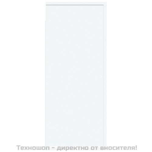 Стенен шкаф, бял, 80x33x80 см, инженерно дърво