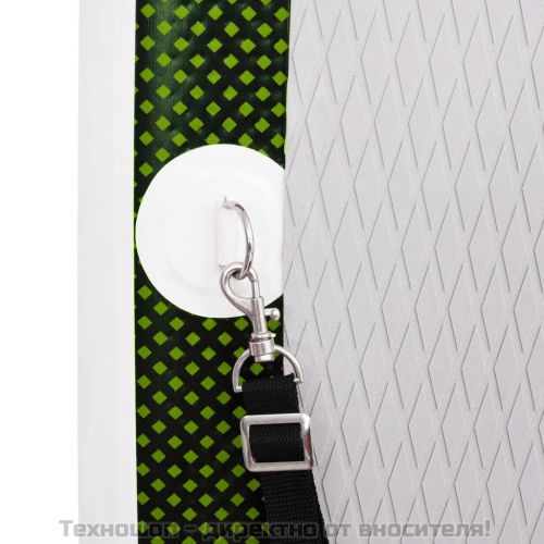 Комплект надуваем стендъп падълборд, зелен, 330x76x10 см