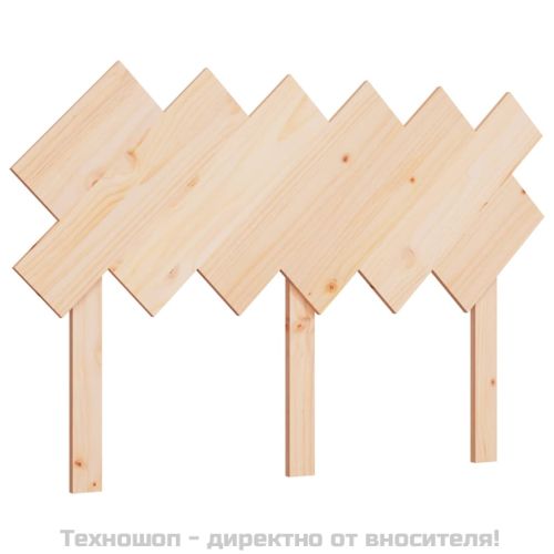 Горна табла за легло, 132x3x81 см, бор масив