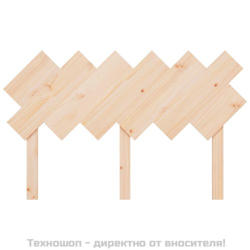 Горна табла за легло, 132x3x81 см, бор масив