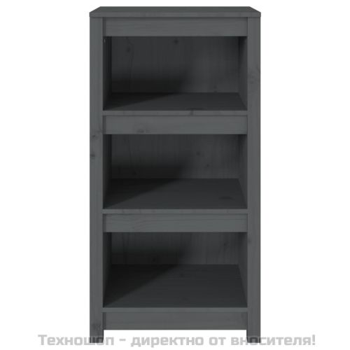 Библиотека, сива, 50x35x97 см, бор масив