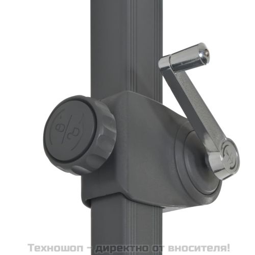 Конзолен градински чадър с алуминиев прът, антрацит, 300 см