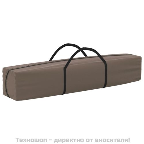 Сгъваема парти палатка, таупе, 3x3 м