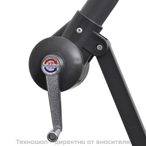 Конзолен градински чадър 3 м зелен