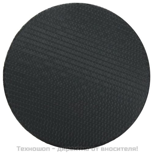 Градинска маса, черна, 75,5x106 см, полиратан