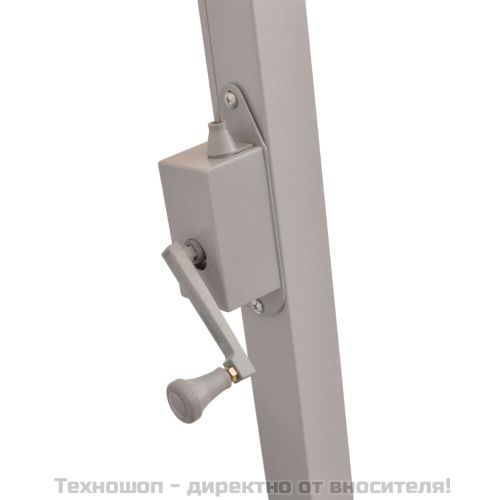 Окачен чадър, 300x300 см, зелен, алуминиев прът