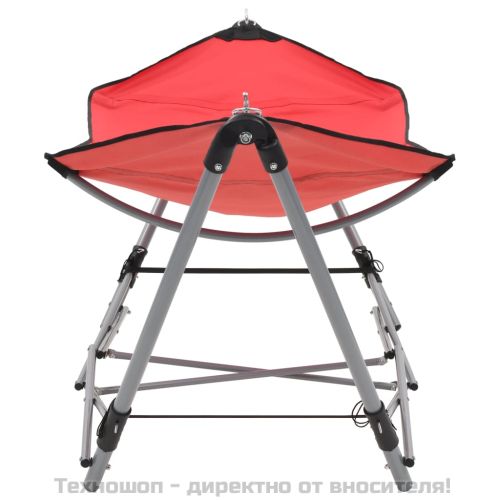 Хамак със сгъваема стойка, червен