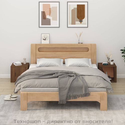 Нощни шкафчета, 2 бр, кафяв дъб, 50x39x47 см