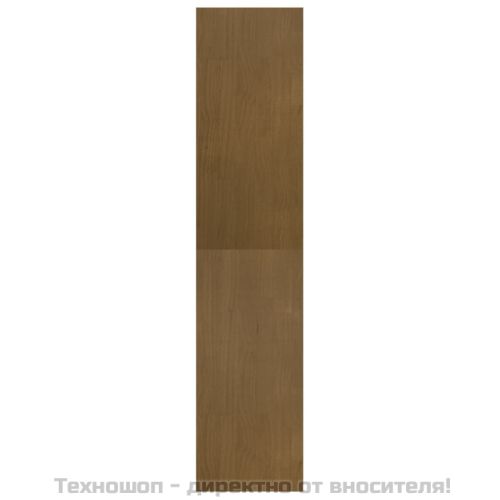 Библиотека/разделител за стая, меденокафява, 40x30x135,5см, бор