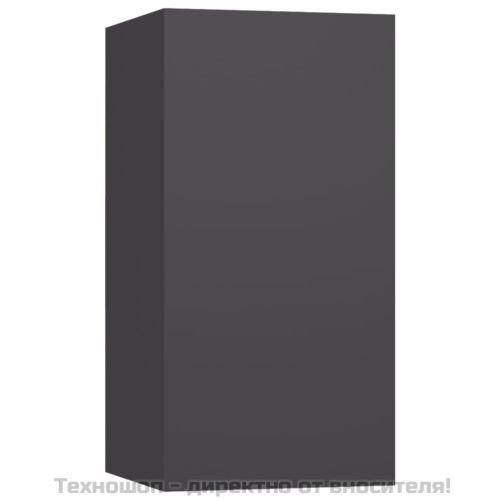 ТВ шкафове, 2 бр, сиви, 30,5x30x60 см, инженерно дърво