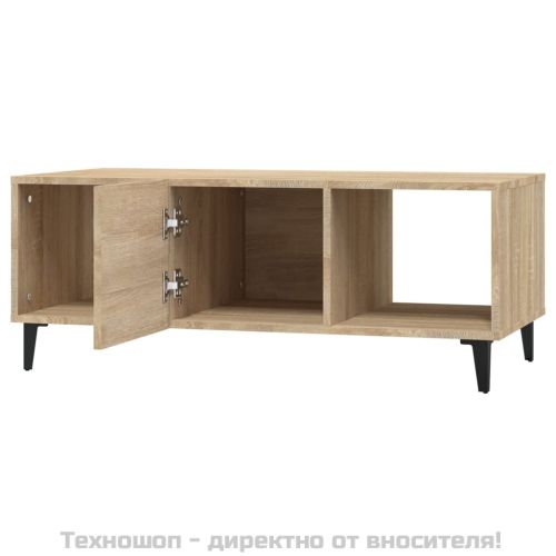 Кафе маса, дъб сонома, 102x50x40 см, инженерно дърво