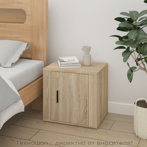Нощни шкафчета, 2 бр, дъб сонома, 50x39x47 см